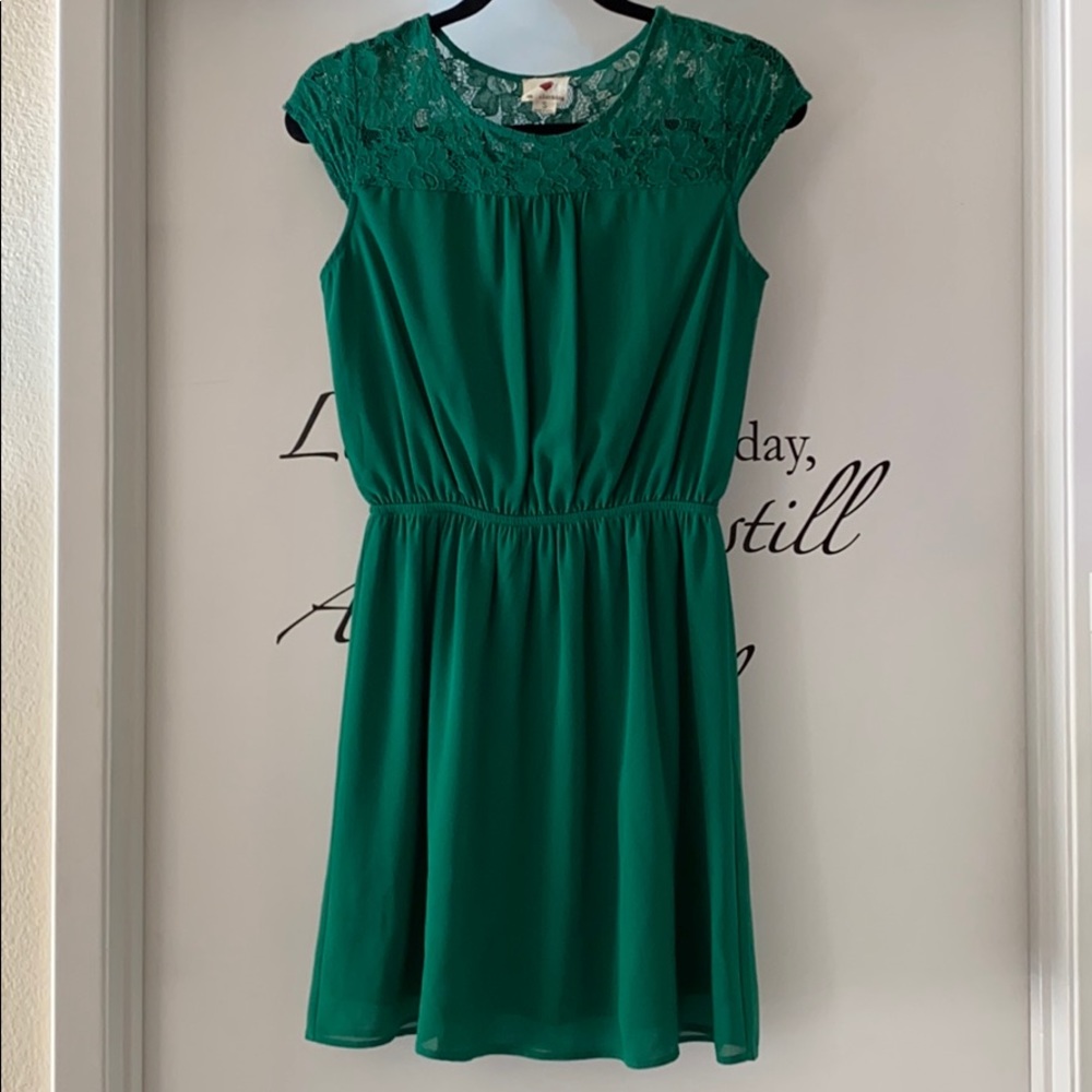 Ladies green dress